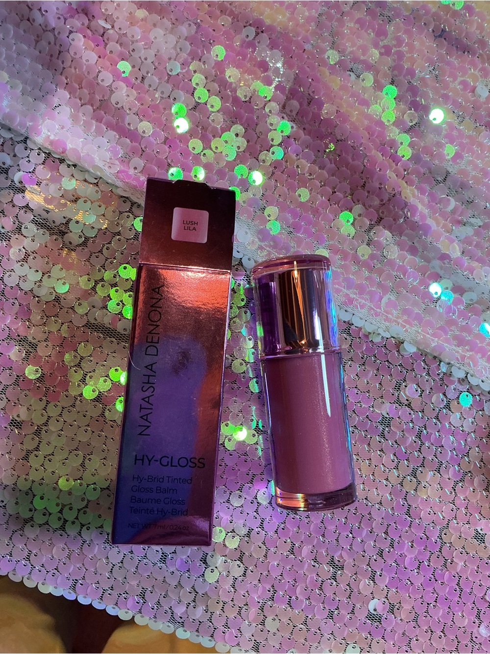 Natasha Denona HY-GLOSS Tinted Gloss Balm — Lush Lila (Lilac Pink)